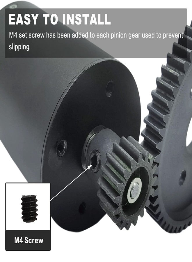 HOPLEX 32P 5mm Hardened Metal Pinion Motor Gear Set 13T 15T 17T 19T 21T with 3.175mm Coupler for RC Buggy Car Monster Truck - Image 3